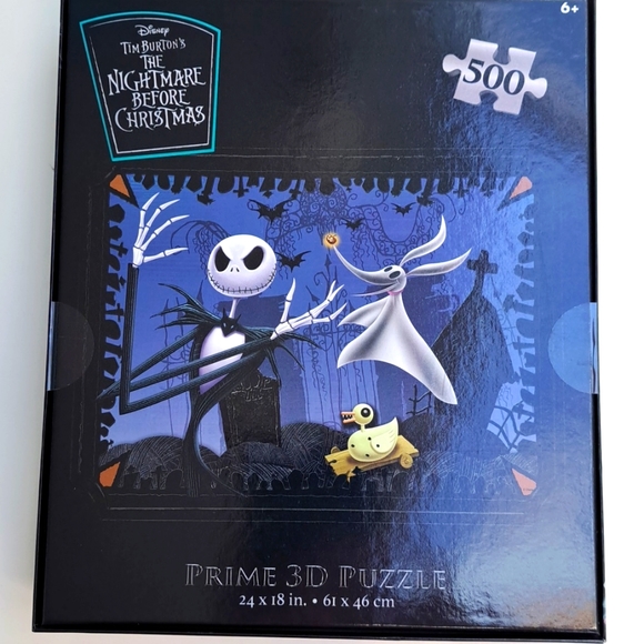 NEW Nightmare Before Christmas 500 PC Puzzle Disney Tim Burton Jack Zero - Picture 3 of 5